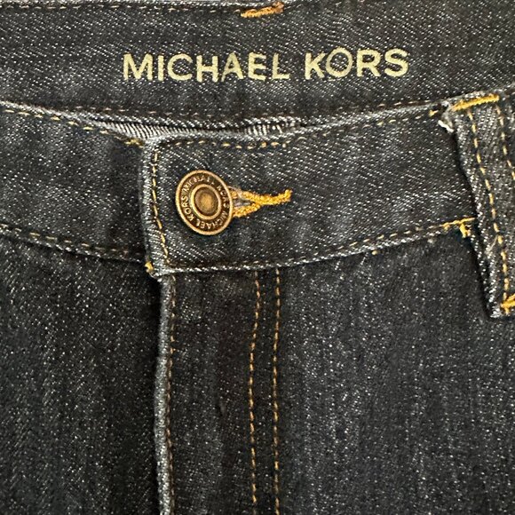 Michael Kors Womens Bootcut/Flare Dressy Jeans RN 111818 CA 45885 Dark Blue Sz 8 - Picture 5 of 11